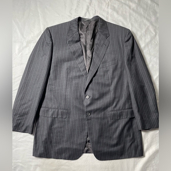 Corneliani pinstripe wool blazer suit jacket men's size 48R